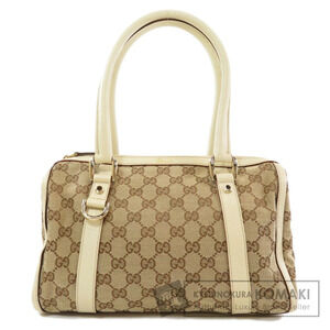 Gucci Monogram Abbey Boston bag off white leather trim